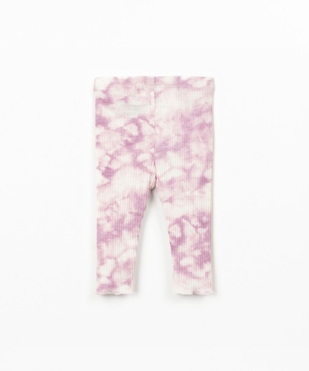 Leggings con stampa tie-dye