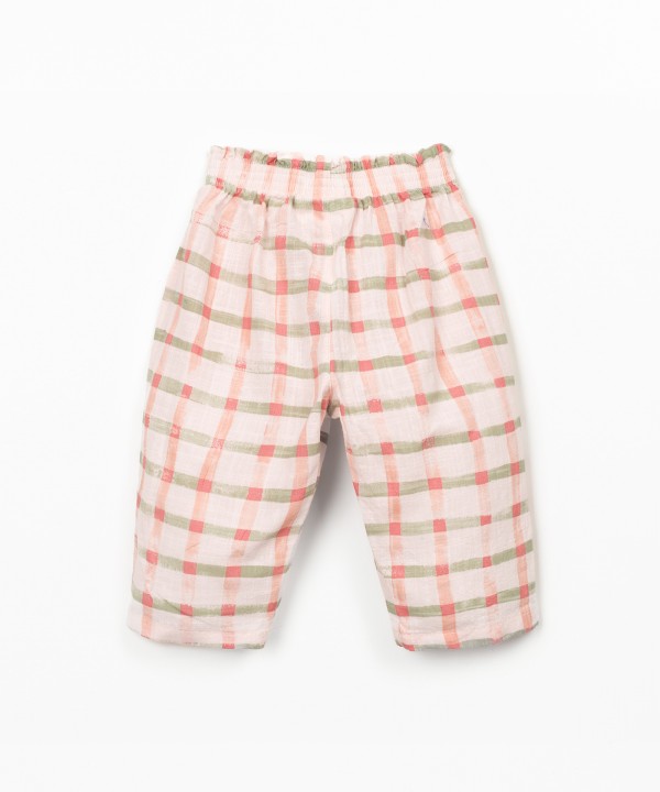 Pantalon � motif � carreaux