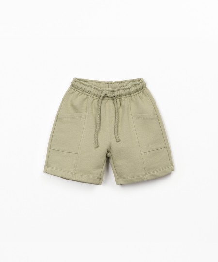 Pantaloncini in maglina con tasche