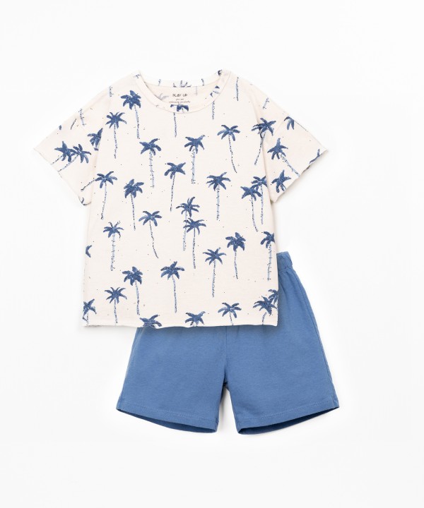 Pijama de malha com algod�o org�nico e reciclado
