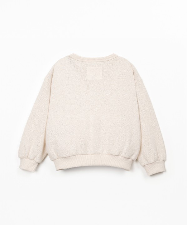 Cardigan in misto cotone e fibre riciclate