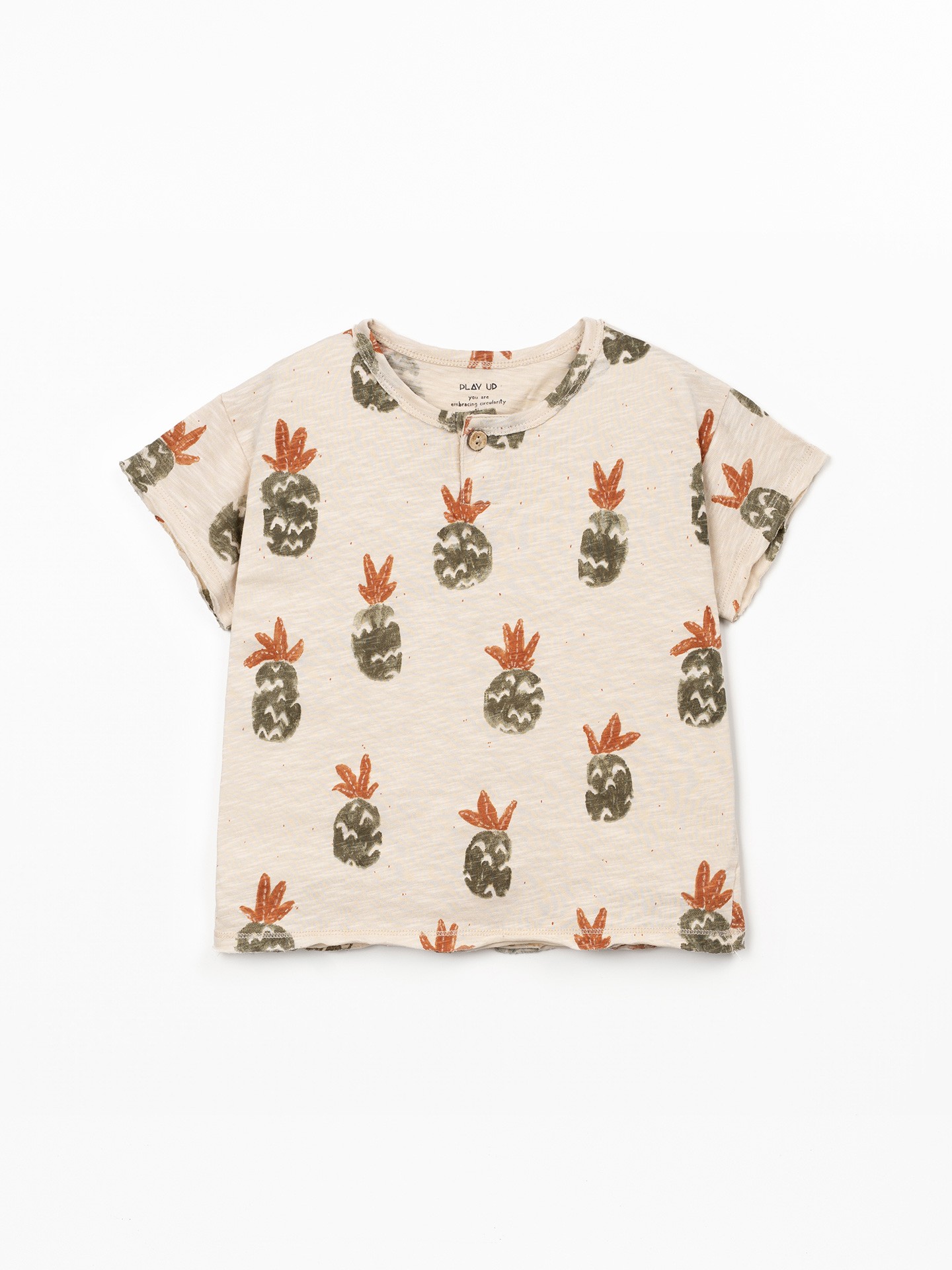 Camiseta con estampado de piñas