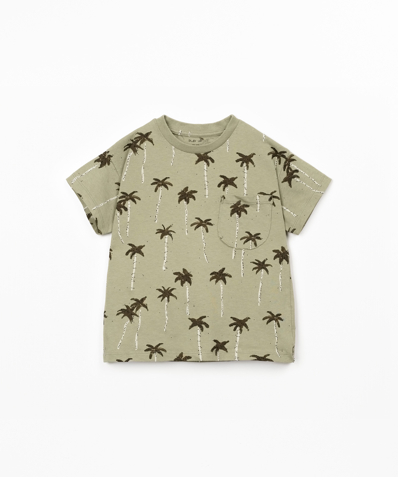 T-shirt in misto fibre naturali e riciclate
