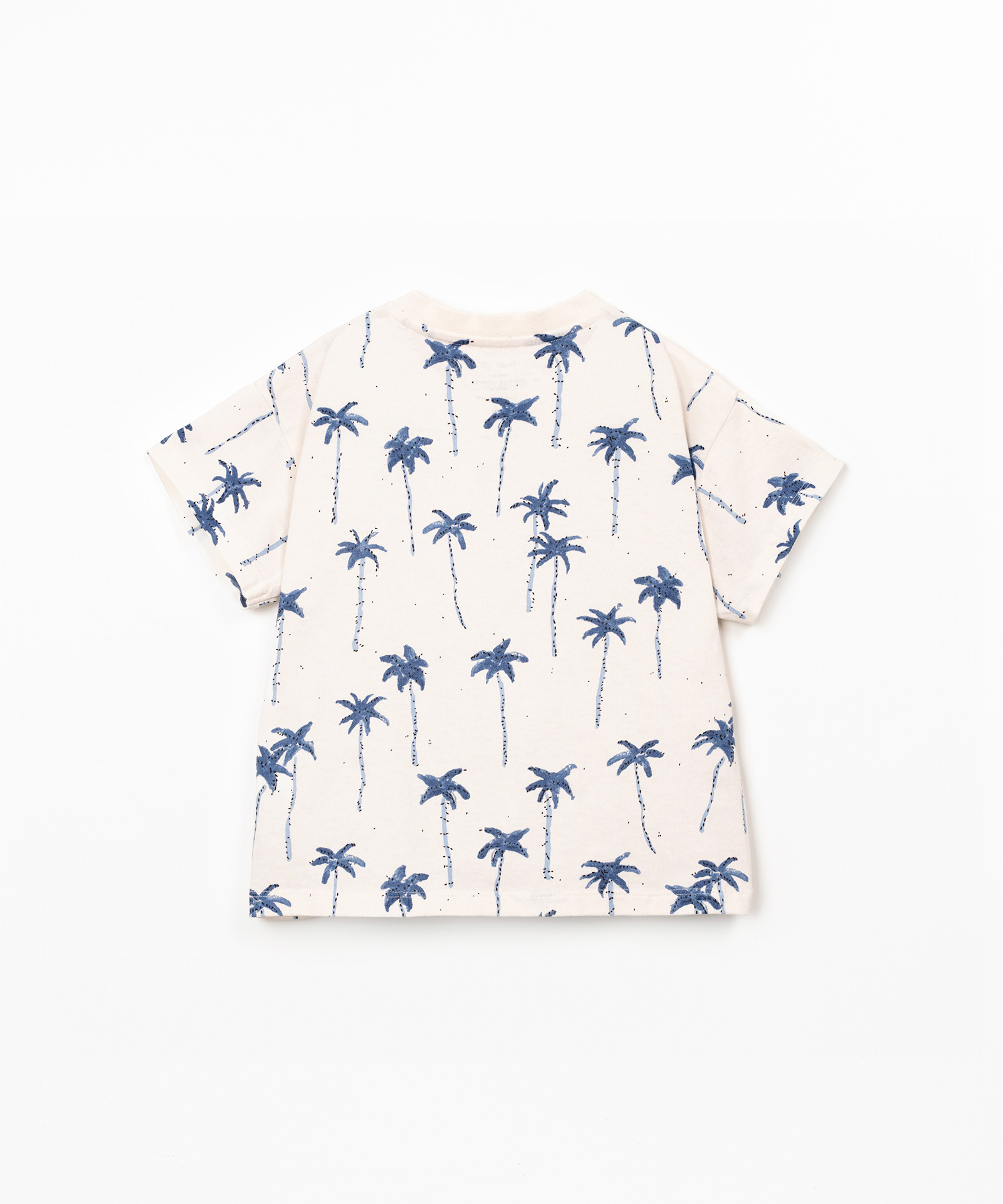 T-shirt mistura de fibras naturais e fibras recicladas