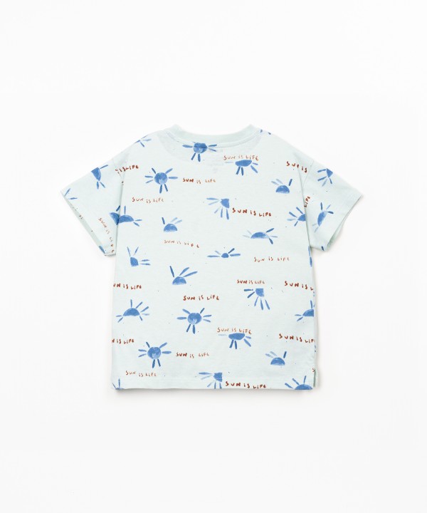 Camiseta anti-UV con estampado de sol