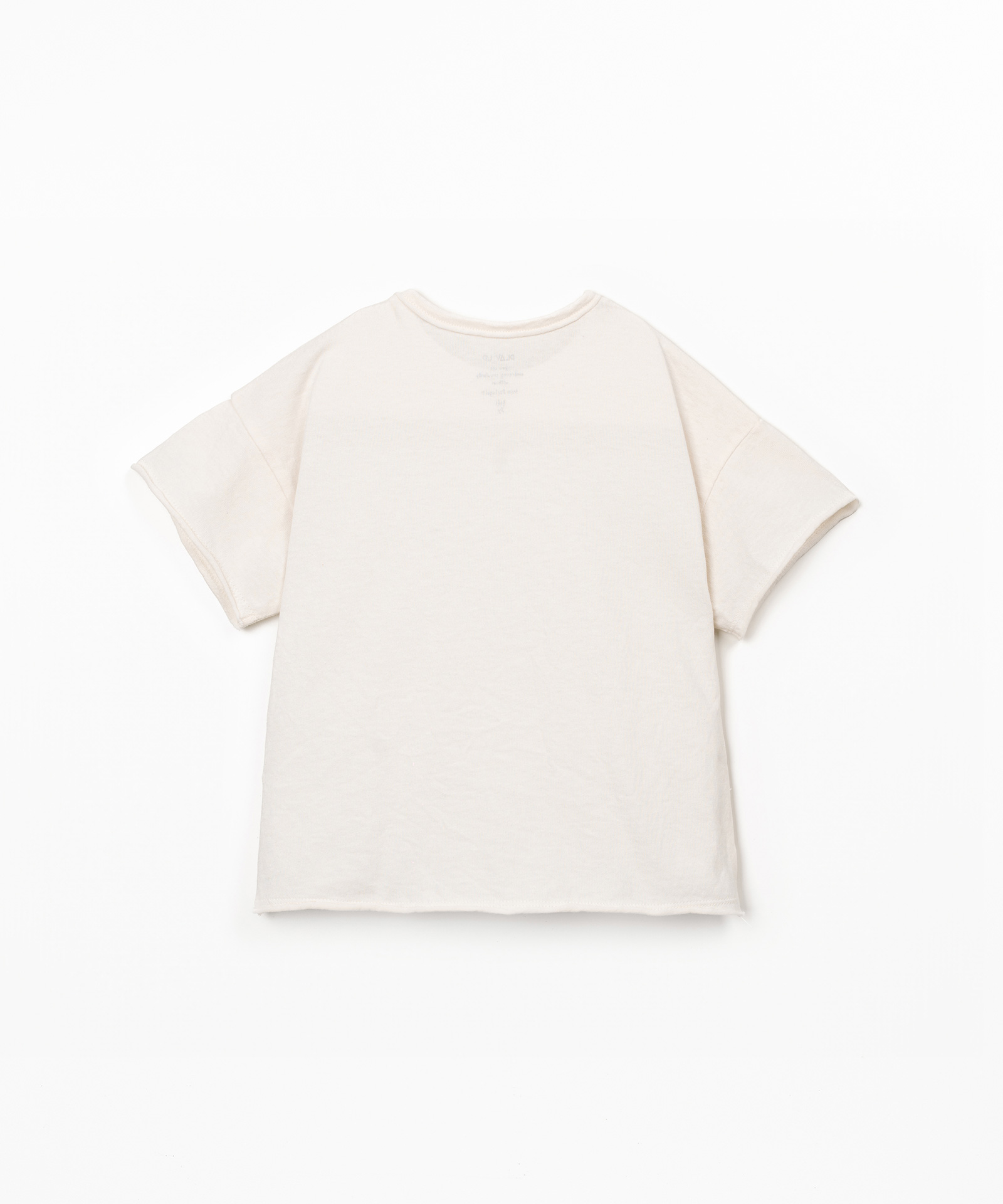 T-shirt in maglina misto cotone biologico e cotone riciclato