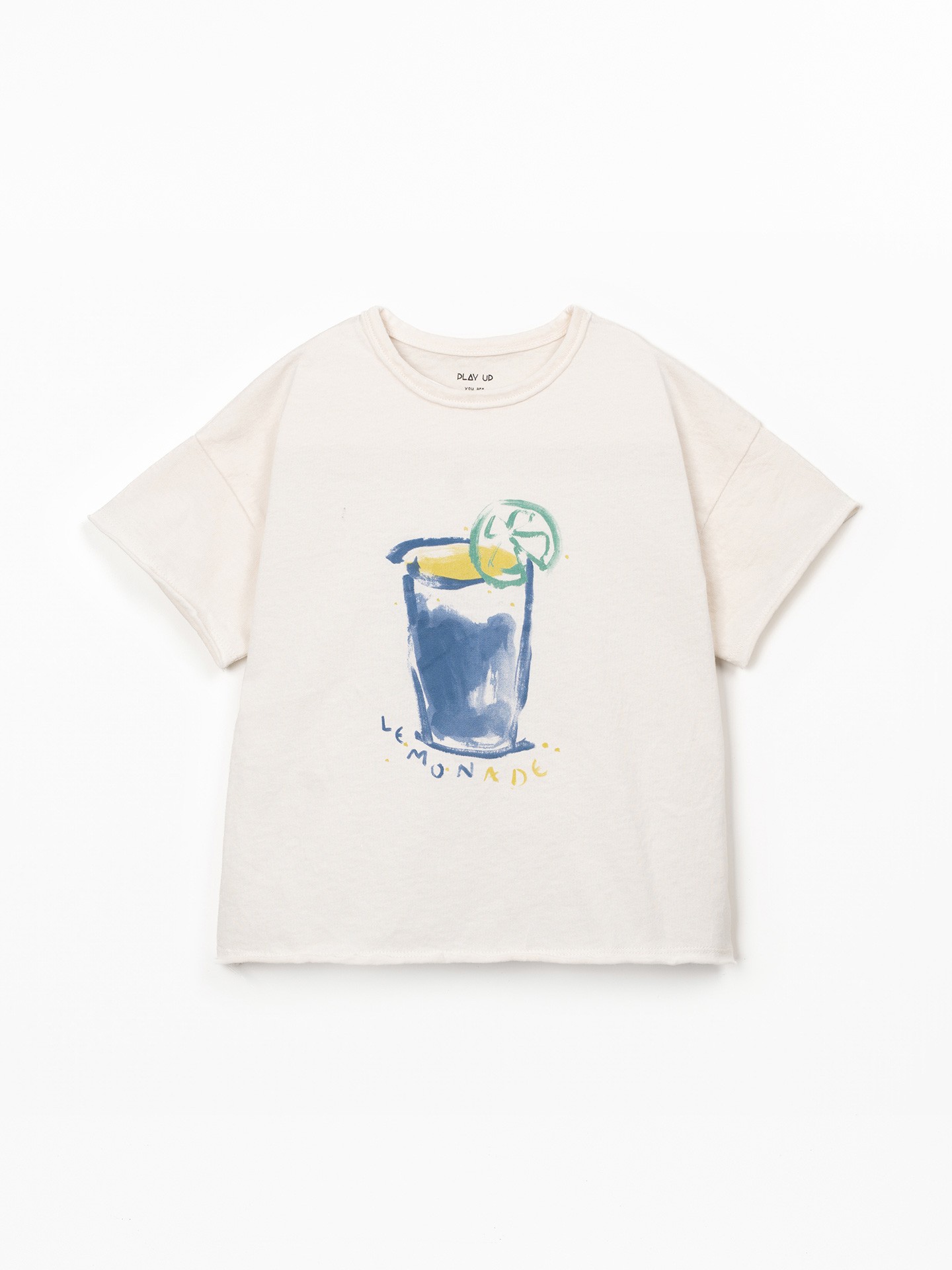 Camiseta de punto mezcla de algodón orgánico y algodón reciclado