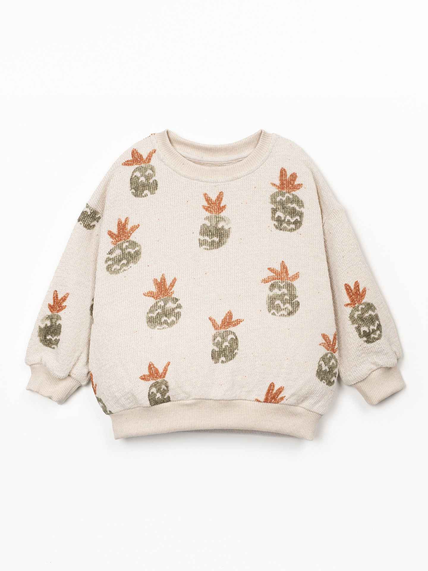Felpa con stampa di ananas