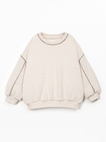Sweater in recycled fiber blend