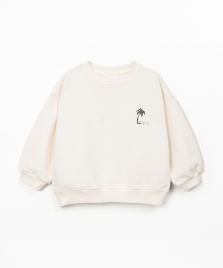 Sudadera con ilustraci�n en la espalda