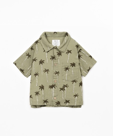 Camicia in cotone biologico con stampa