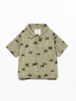 Camicia in cotone biologico con stampa Camicia in cotone biologico con stampa