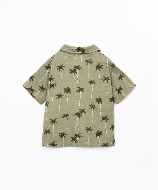 Camicia in cotone biologico con stampa