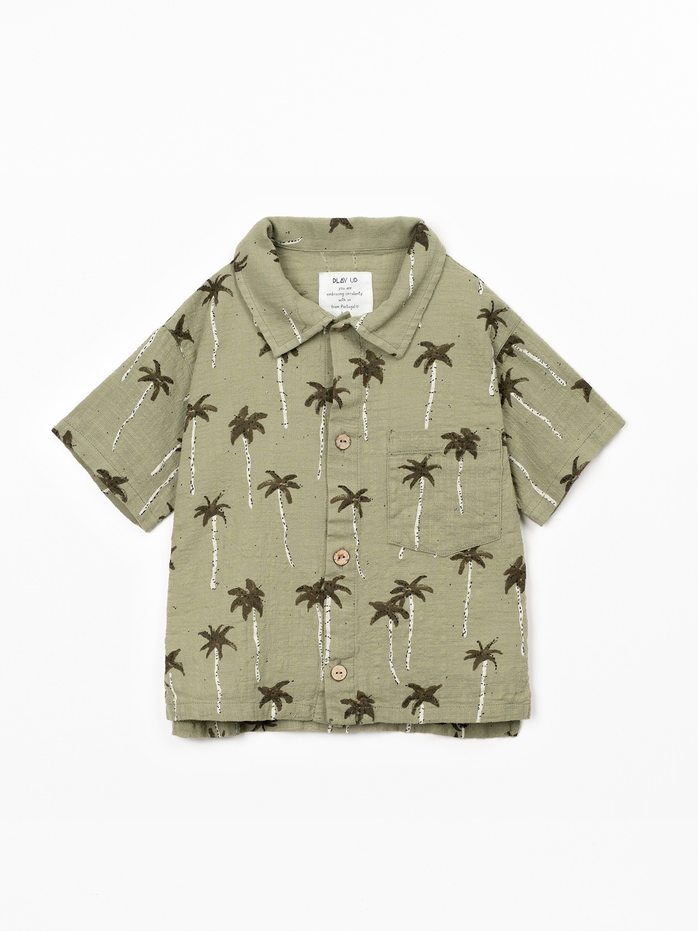 Camicia in cotone biologico con stampa