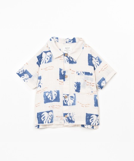 Camicia in cotone biologico con stampa