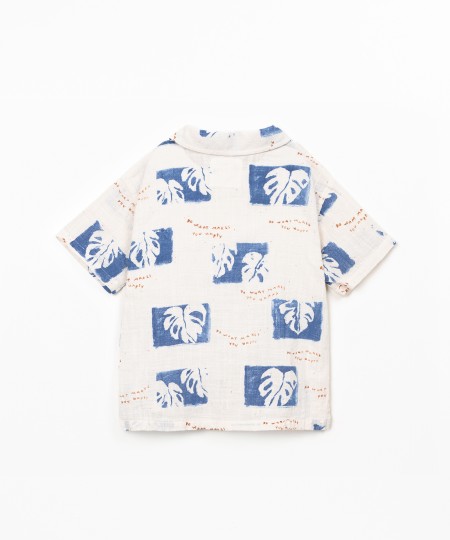Camicia in cotone biologico con stampa