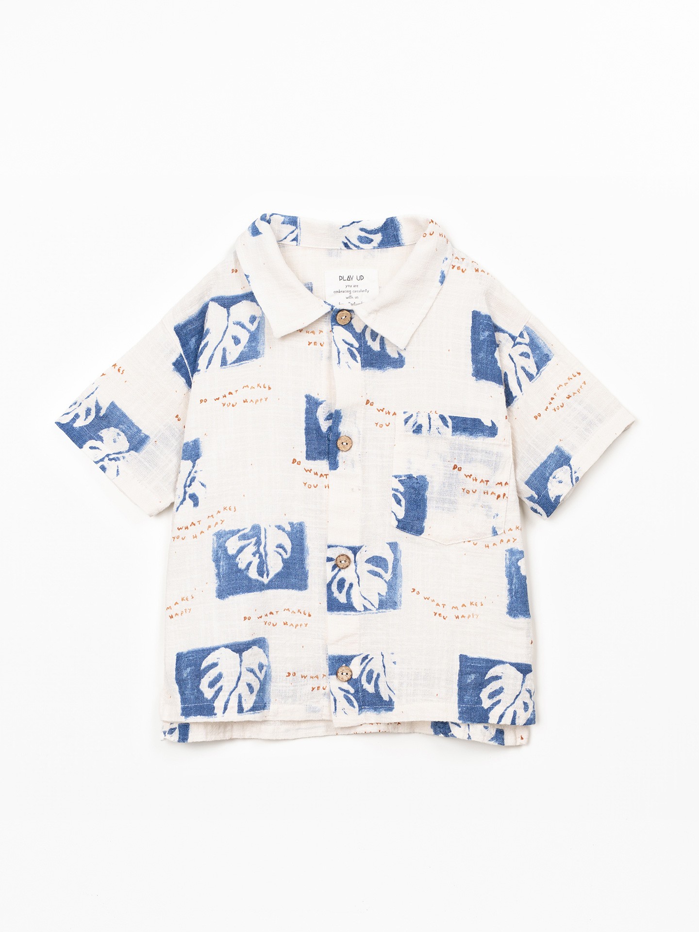 Camicia in cotone biologico con stampa