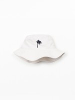 Cappello in twill con tesa larga