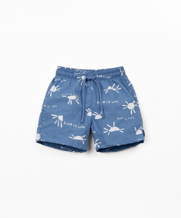 Pantaloncini da bagno in cotone biologico