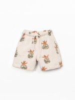 Pantaloncini in maglina con stampa di ananas Pantaloncini in maglina con stampa di ananas