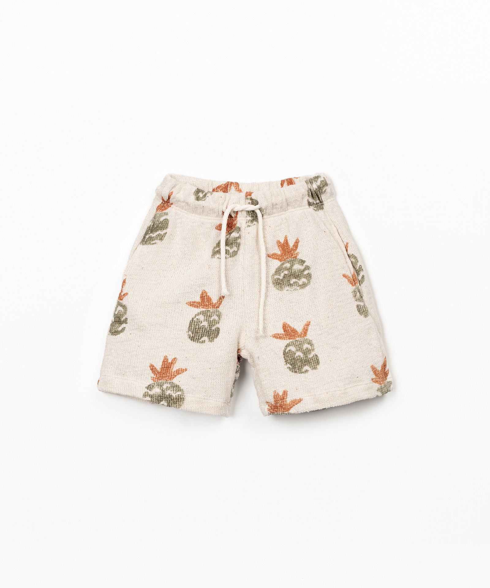 Short en maille avec imprimé ananas
