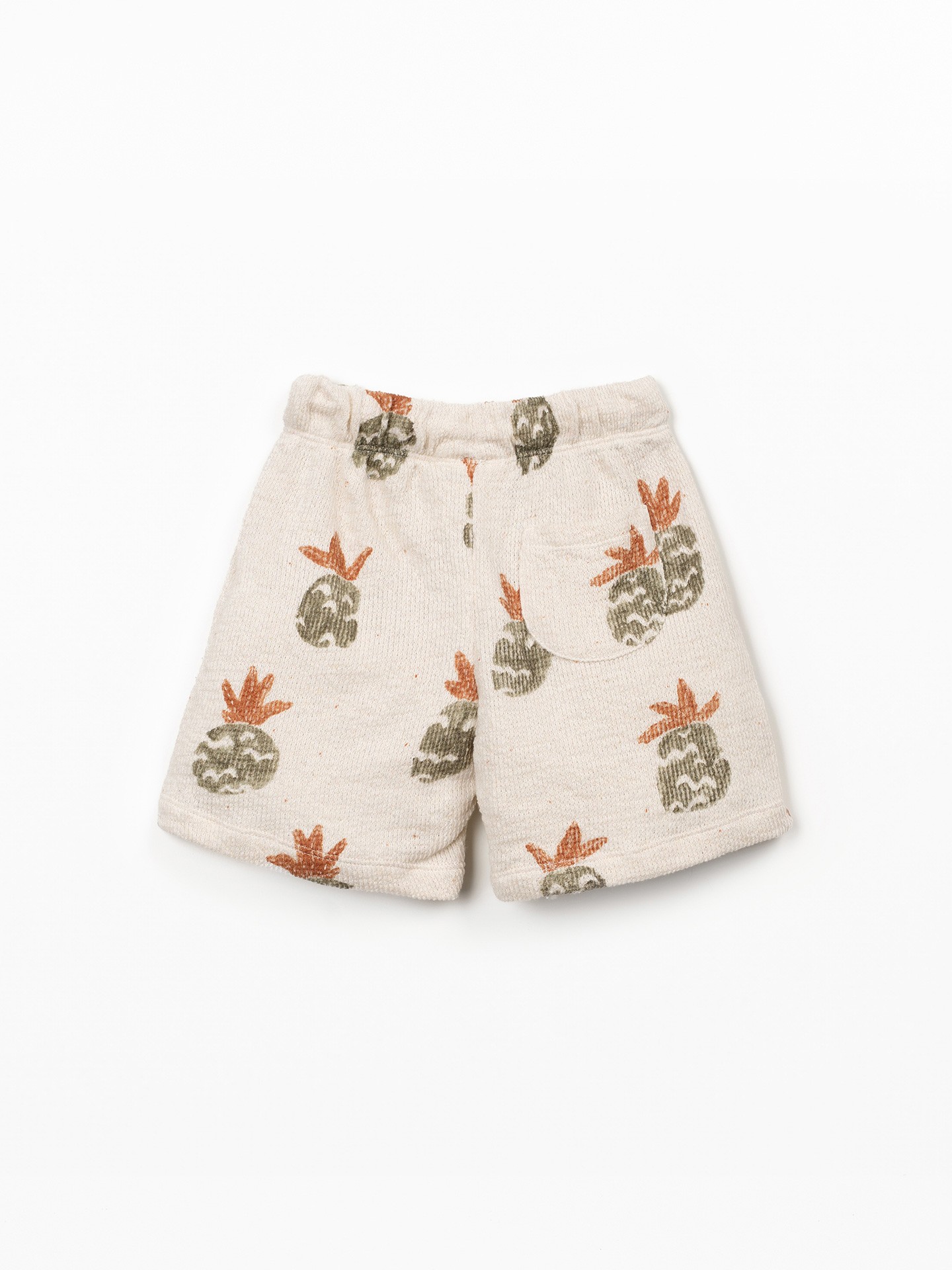 Pantaloncini in maglina con stampa di ananas