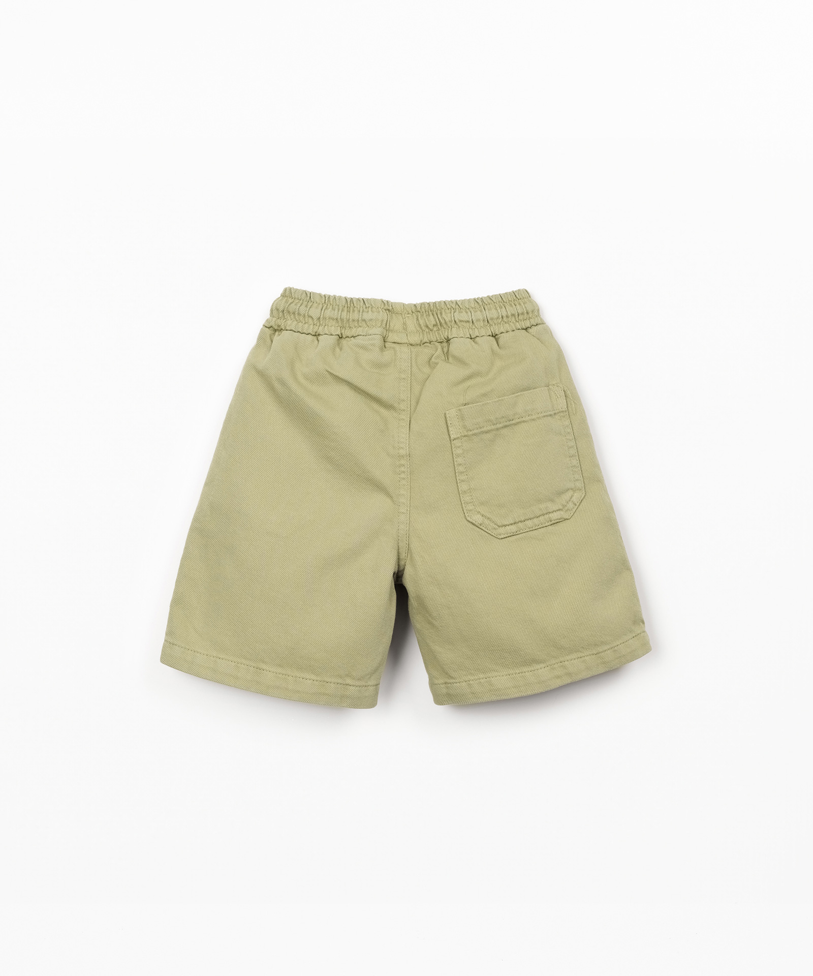 Twill shorts with pockets and adjustable drawstring
