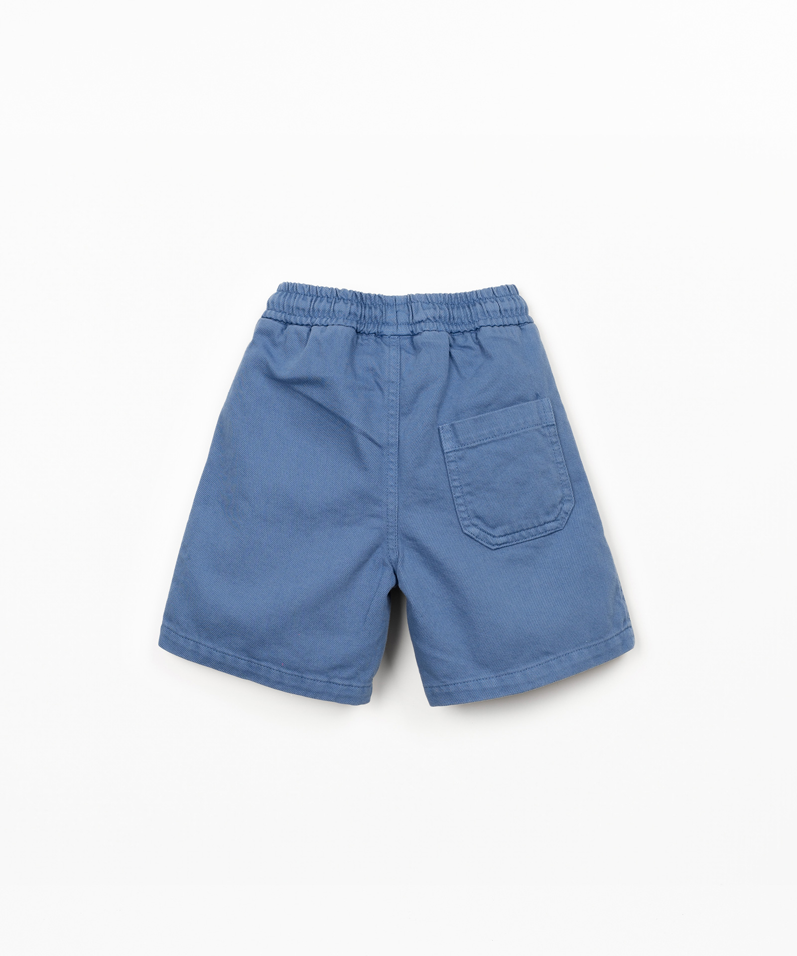 Twill shorts with pockets and adjustable drawstring