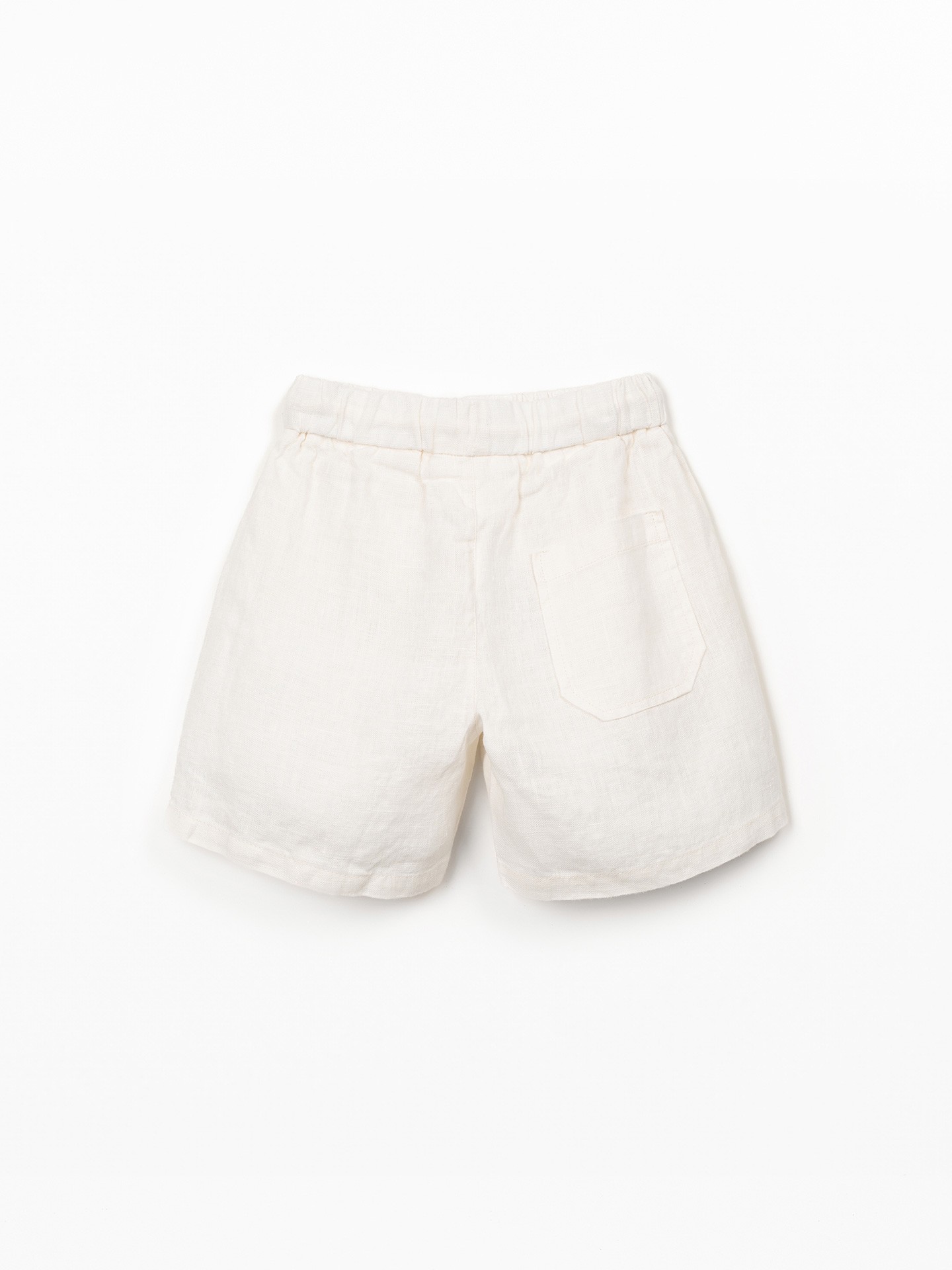 Pantaloncini in lino con cintura regolabile