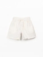 Pantaloncini in lino con cintura regolabile