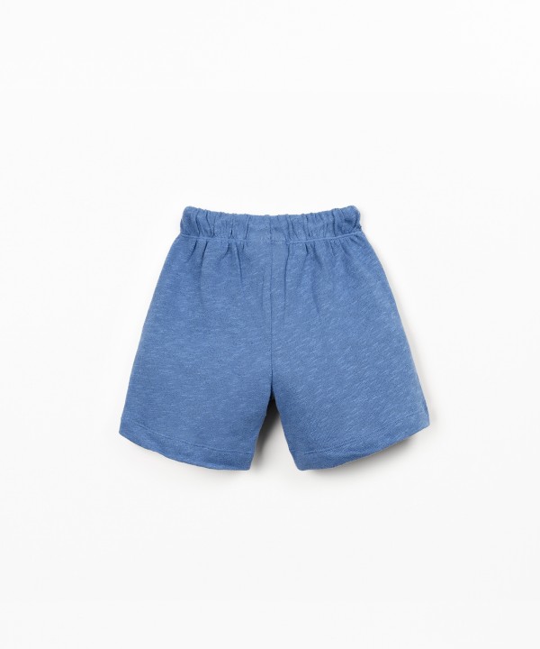 Calção de malha com bolsos