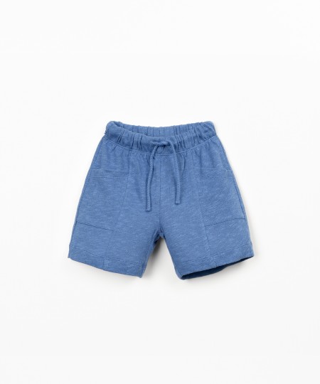 Pantalones cortos de punto con bolsillos