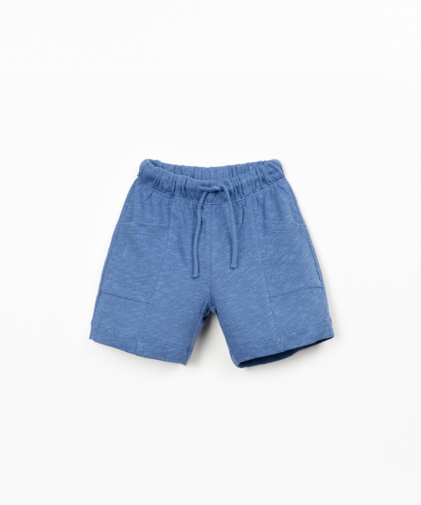 Calção de malha com bolsos
