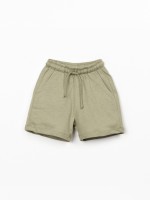 Shorts in maglia con lino