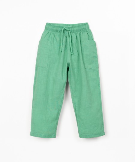 Pantalon en tissu de coton biologique