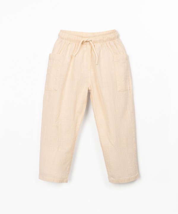 Organic cotton fabric trousers