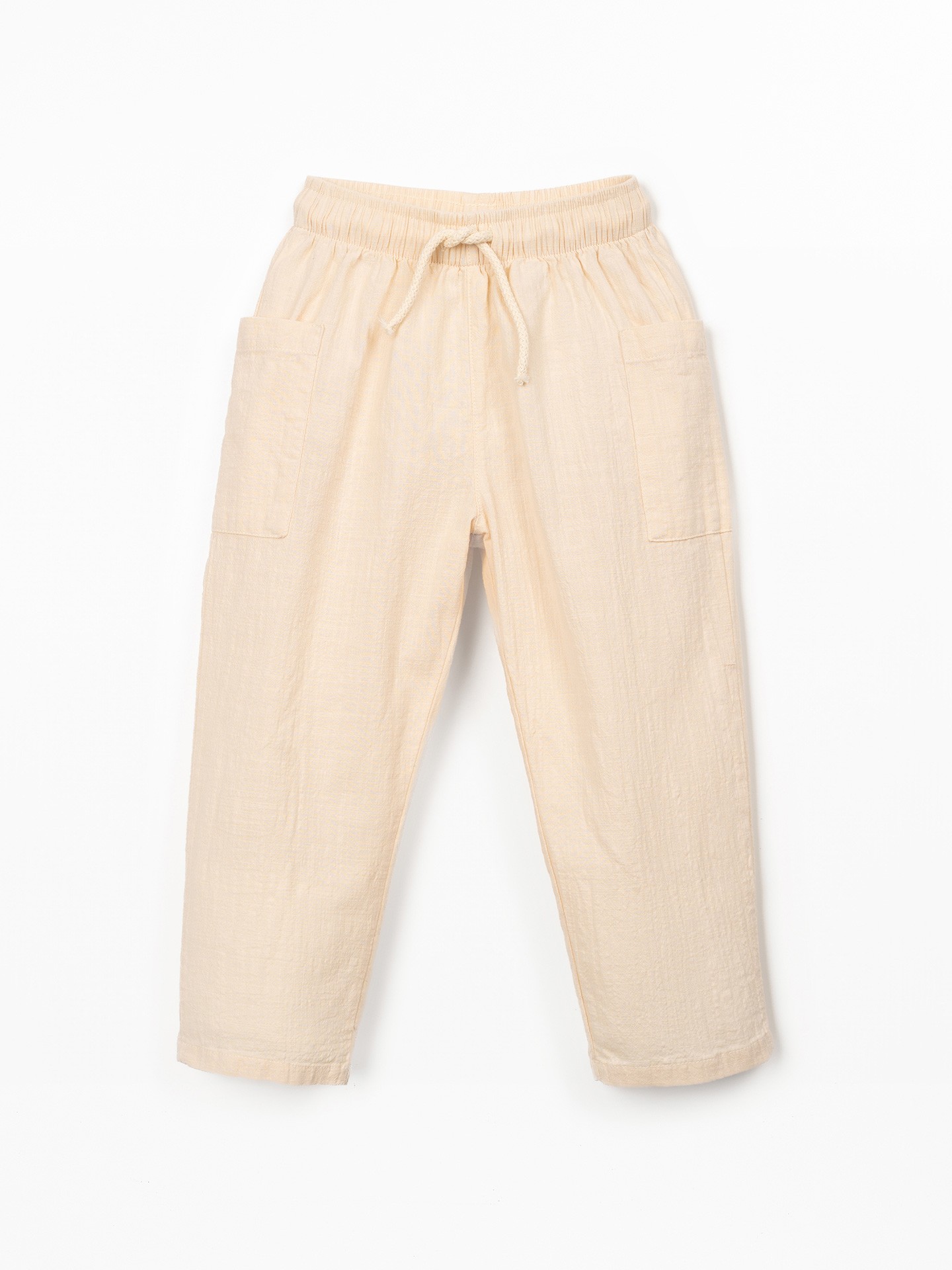 Organic cotton fabric trousers