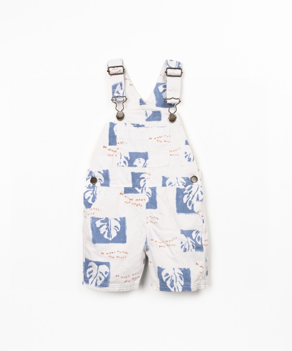 Combinaison en coton avec imprim?