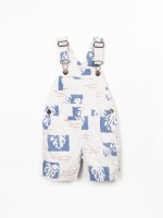 Combinaison en coton avec imprim?