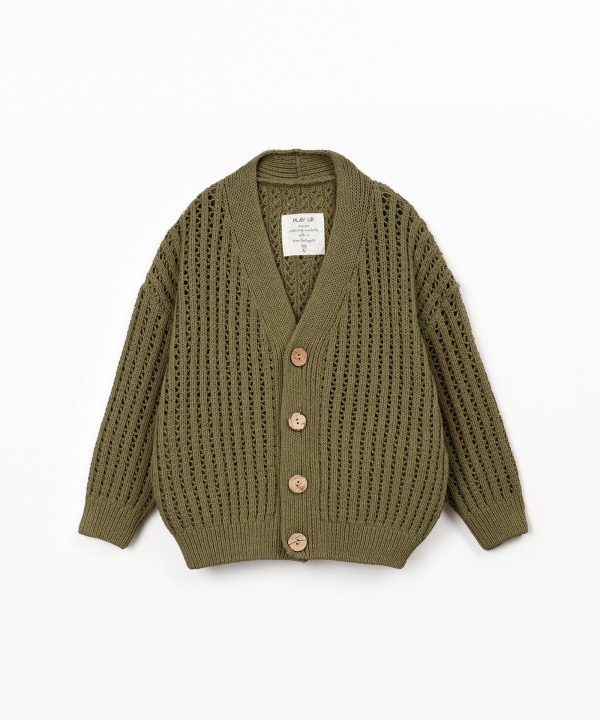 Veste en maille tricotée