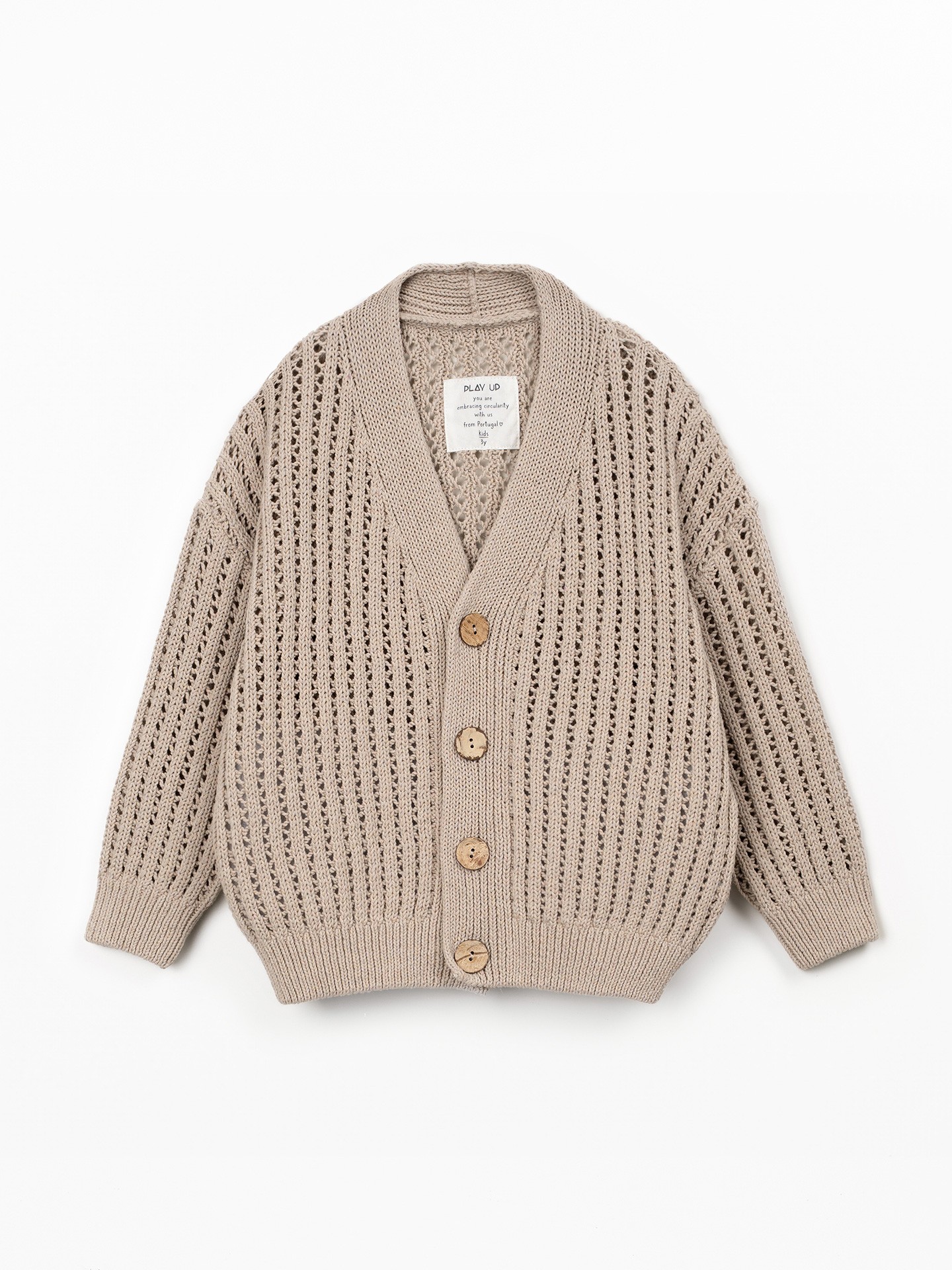 Veste en maille tricotée