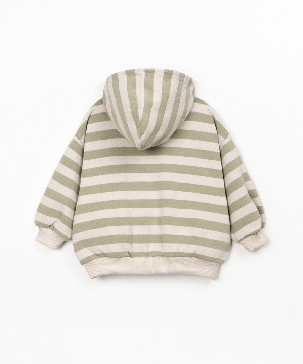 Giacca a maglia a righe