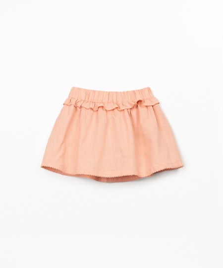 Skort in organic cotton fabric