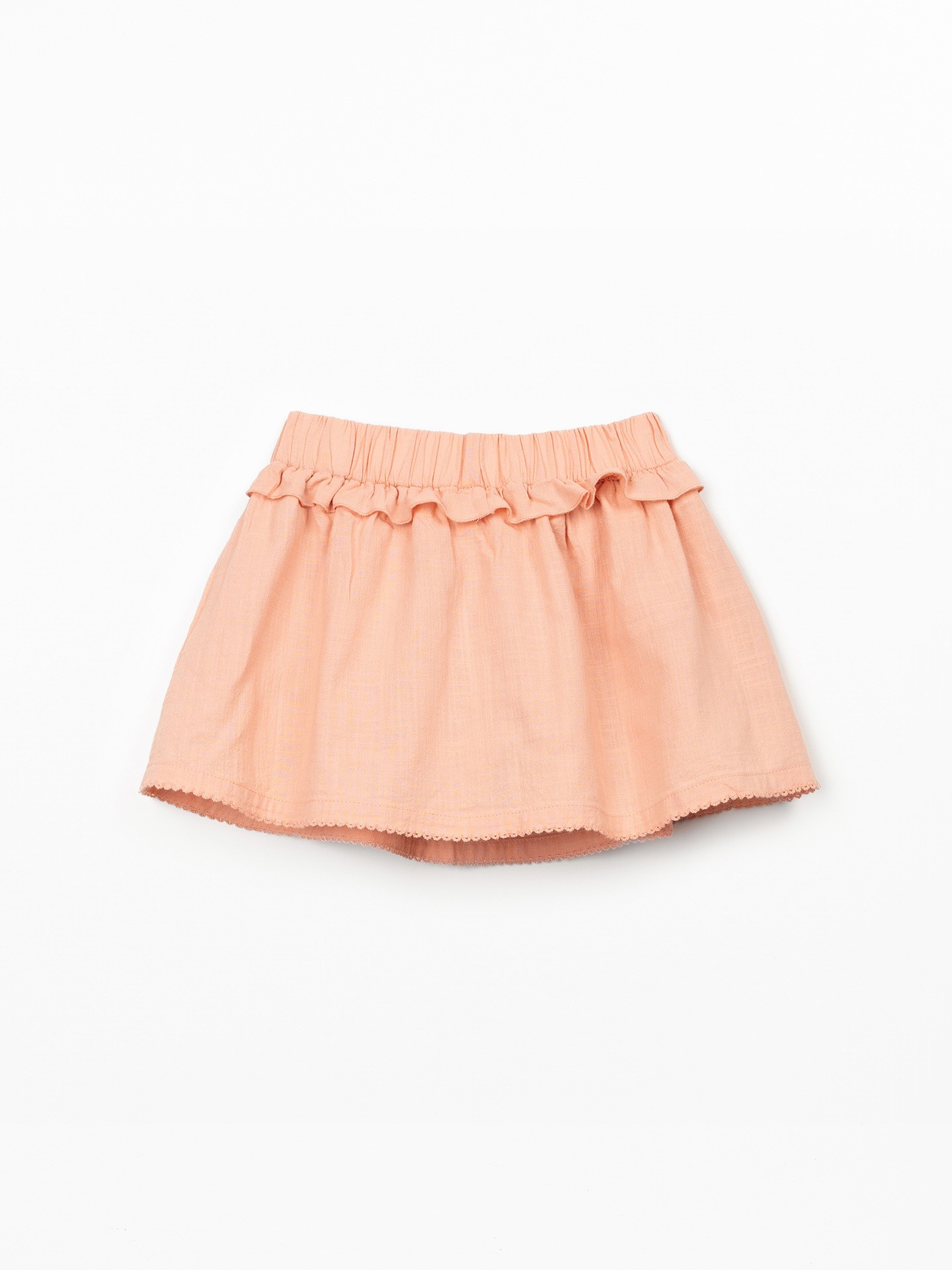 Falda-pantalón de tejido de algodón orgánico
