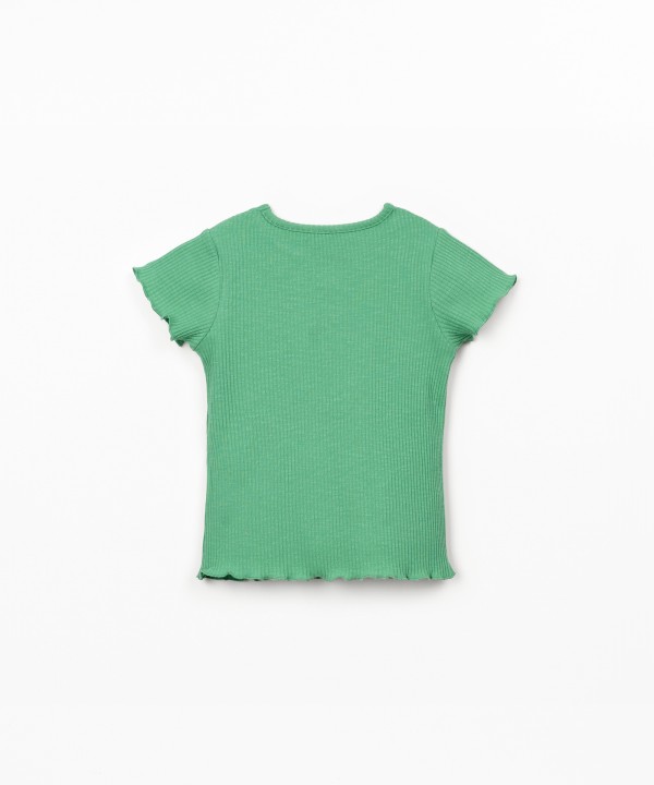 T-shirt in jersey a costine