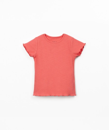 Camiseta de punto acanalado