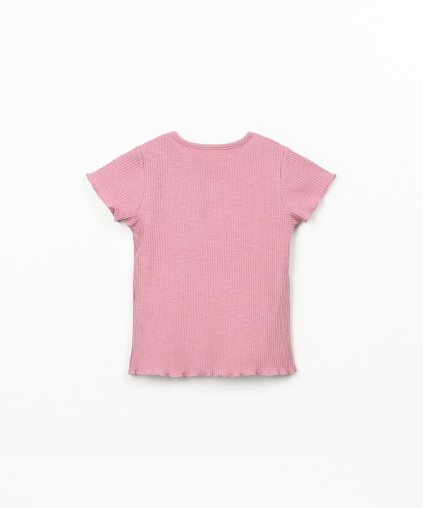 T-shirt in jersey a costine