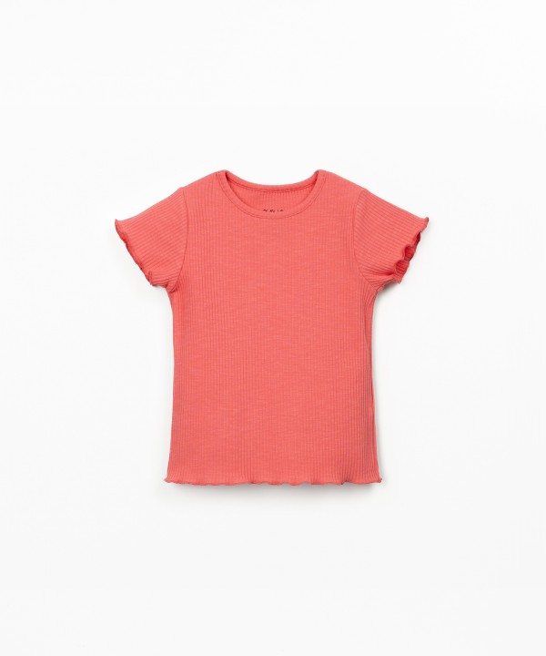 Camiseta de punto acanalado