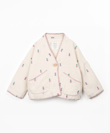 Chaqueta de tela con forro interior