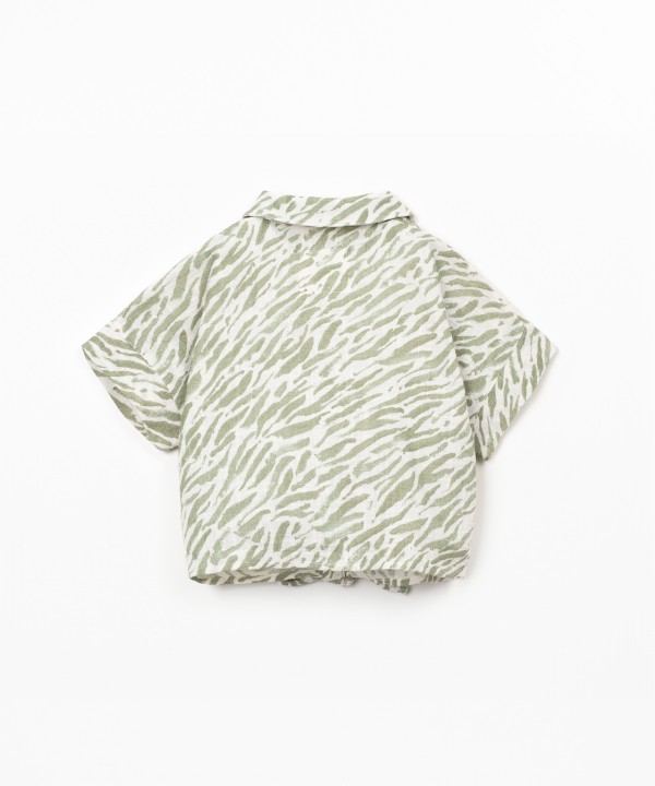 Camicia in cotone biologico con stampa